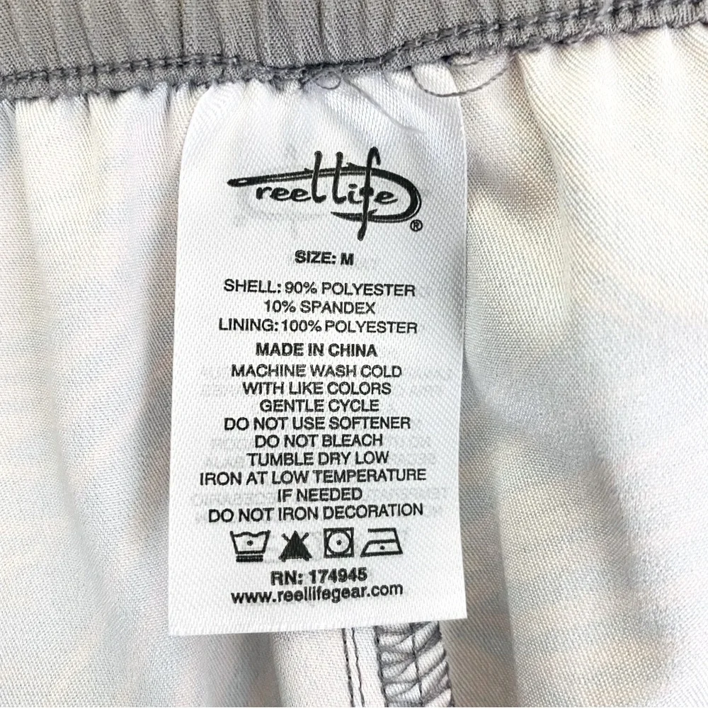 Reel Life Silver Filigree Print Board Shorts Size M